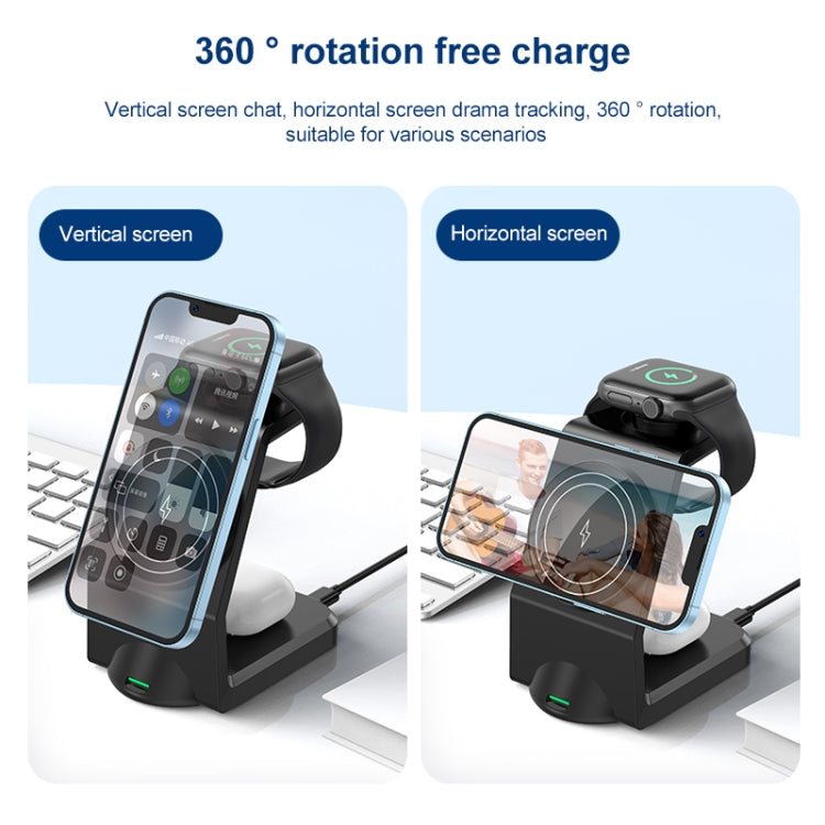 Cargador inalámbrico magnético multifunción WT-158, multifunción