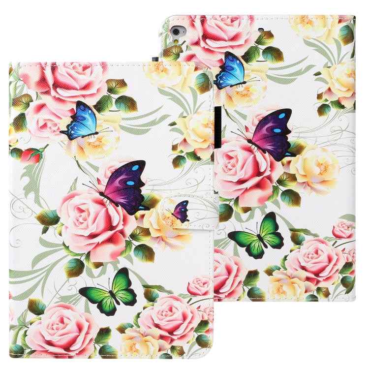 Cross Texture Painted Horizontal Leather Case with Sleep / Wake-up Function & Card Slot & Holder & Wallet