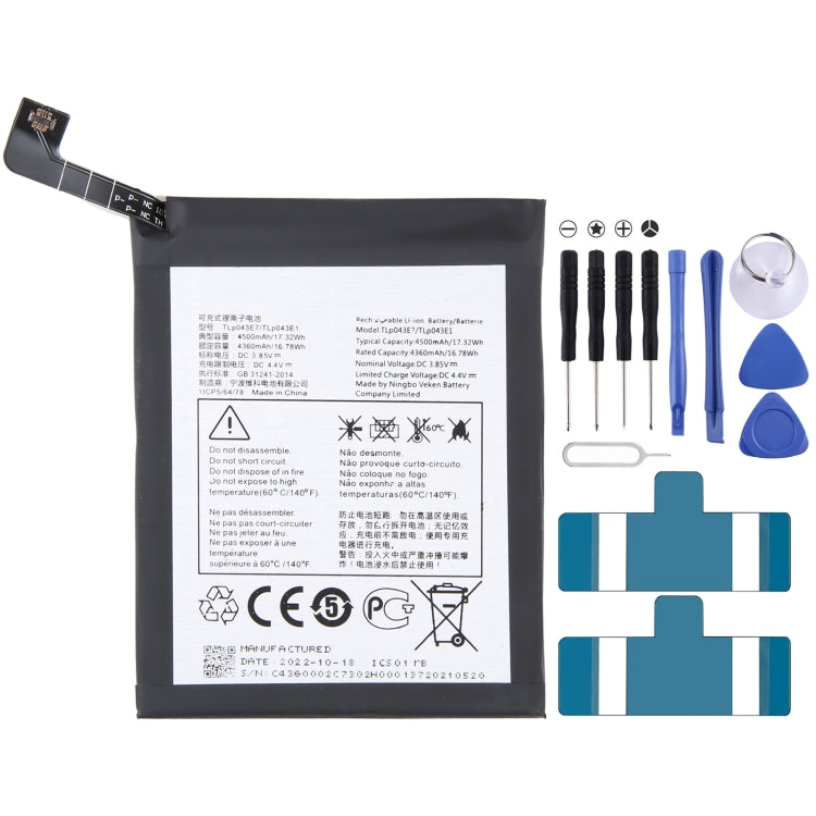 300mAh Battery Replacement, For Alcatel JOY TAB 2 9032Z, For Alcatel Joy Tab 9029Z, For Alcatel One Touch Pixi 3 Tab 7.0 LTE 4G, For Alcatel OneTouch EVO 7 HD E710, For Alcatel 3L 2020 5029D, For Alcatel T790H T790S, For Alcatel One Touch Idol 4S OT-60...