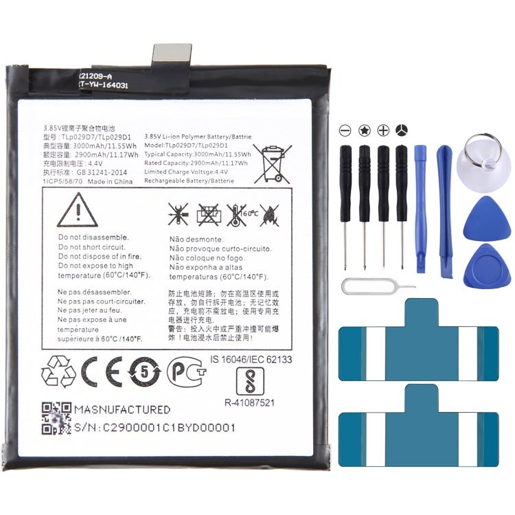 300mAh Battery Replacement, For Alcatel JOY TAB 2 9032Z, For Alcatel Joy Tab 9029Z, For Alcatel One Touch Pixi 3 Tab 7.0 LTE 4G, For Alcatel OneTouch EVO 7 HD E710, For Alcatel 3L 2020 5029D, For Alcatel T790H T790S, For Alcatel One Touch Idol 4S OT-60...