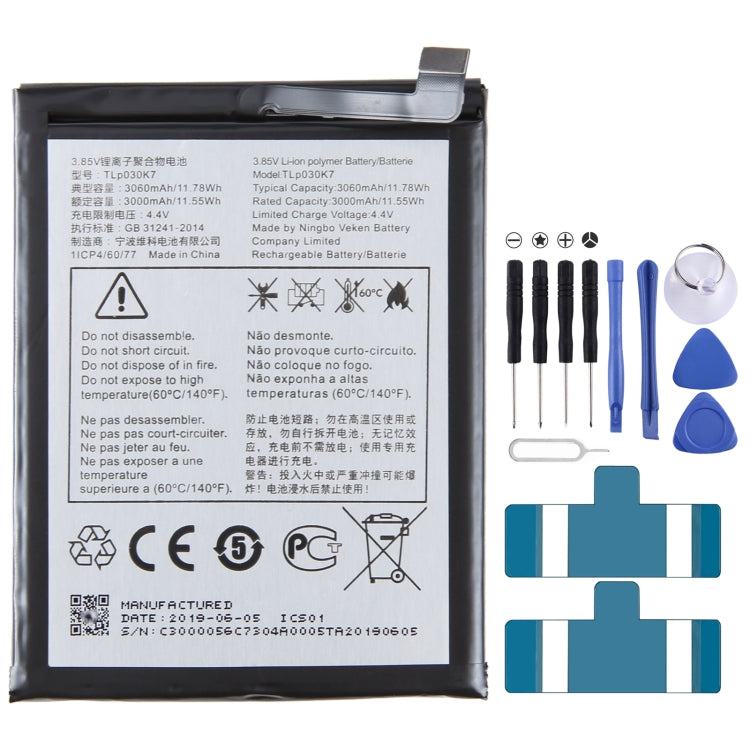 300mAh Battery Replacement, For Alcatel JOY TAB 2 9032Z, For Alcatel Joy Tab 9029Z, For Alcatel One Touch Pixi 3 Tab 7.0 LTE 4G, For Alcatel OneTouch EVO 7 HD E710, For Alcatel 3L 2020 5029D, For Alcatel T790H T790S, For Alcatel One Touch Idol 4S OT-60...