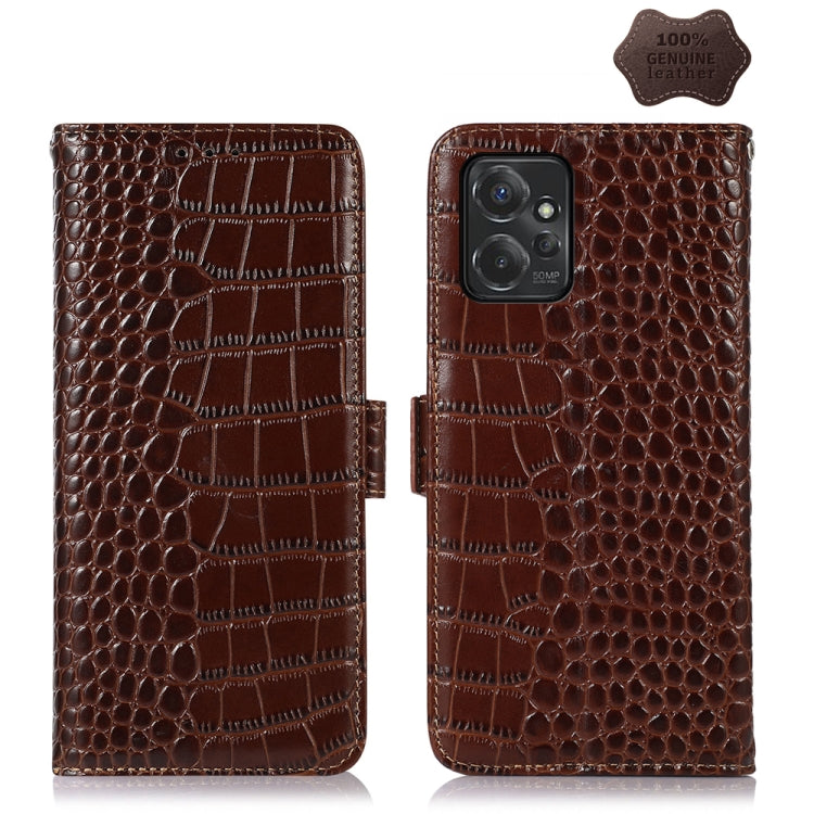Crocodile Top Layer Cowhide Leather Phone Case, For Motorola Edge 50 Global, For Motorola Edge 50 Neo, For Motorola Moto G04 / G24, For Motorola Moto G34, For Motorola Moto G14 4G, For Motorola Moto G Power 2023