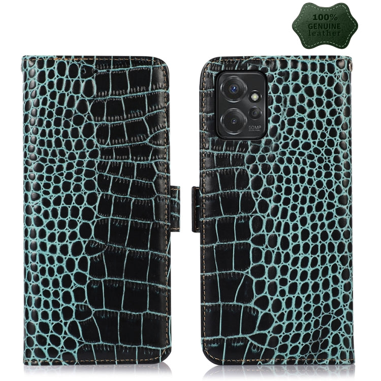 Crocodile Top Layer Cowhide Leather Phone Case, For Motorola Edge 50 Global, For Motorola Edge 50 Neo, For Motorola Moto G04 / G24, For Motorola Moto G34, For Motorola Moto G14 4G, For Motorola Moto G Power 2023