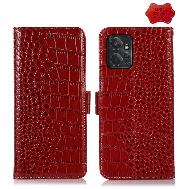 Crocodile Top Layer Cowhide Leather Phone Case, For Motorola Edge 50 Global, For Motorola Edge 50 Neo, For Motorola Moto G04 / G24, For Motorola Moto G34, For Motorola Moto G14 4G, For Motorola Moto G Power 2023