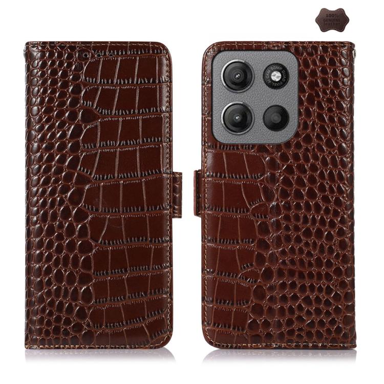 Crocodile Top Layer Cowhide Leather Phone Case