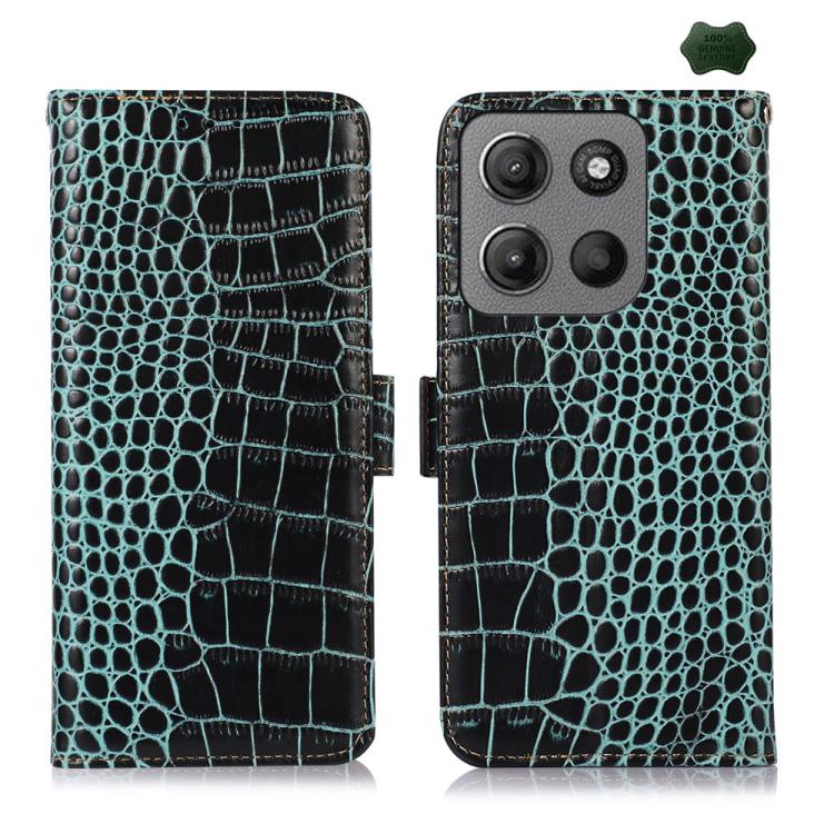 Crocodile Top Layer Cowhide Leather Phone Case