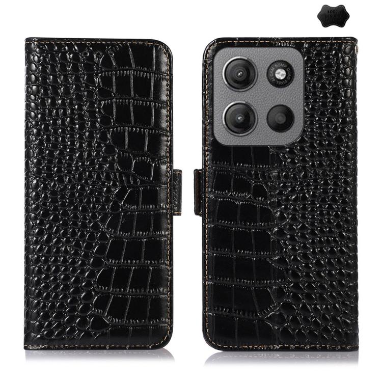 Crocodile Top Layer Cowhide Leather Phone Case