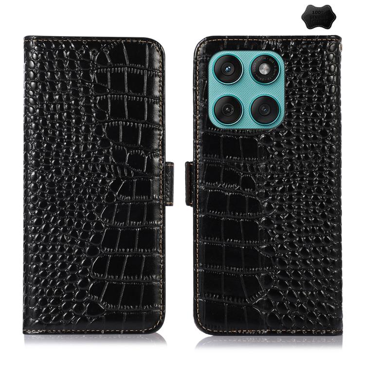 Crocodile Top Layer Cowhide Leather Phone Case