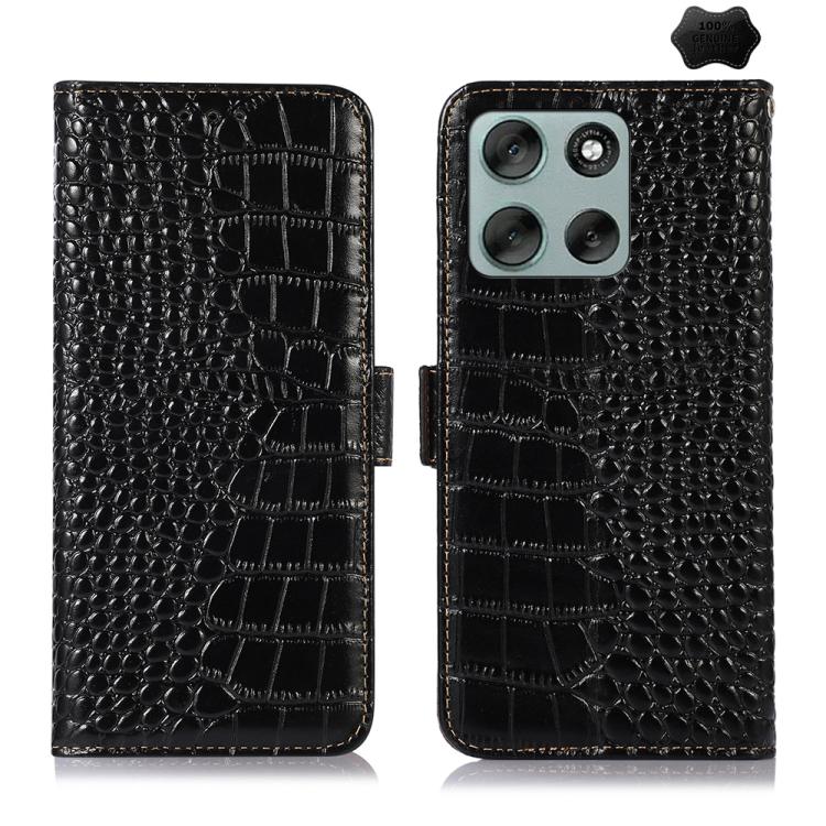 Crocodile Top Layer Cowhide Leather Phone Case