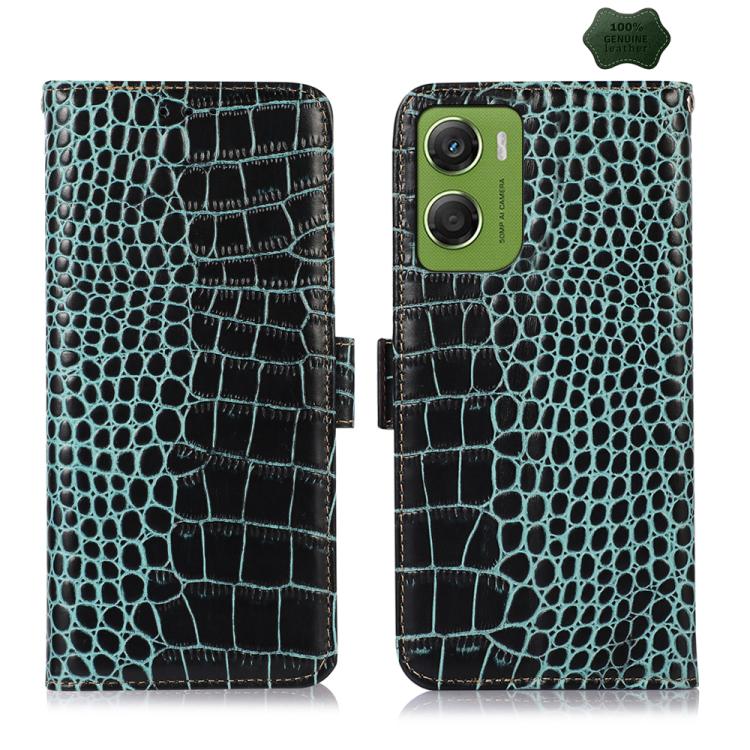 Crocodile Top Layer Cowhide Leather Phone Case