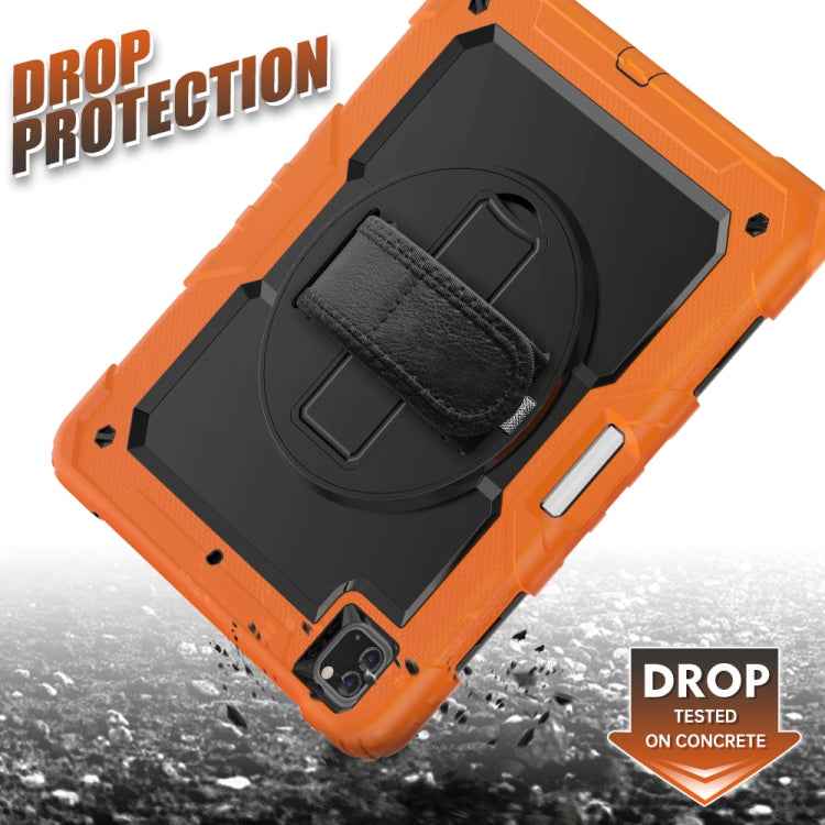 Shockproof Colorful Silicone + PC Protective Case with Holder & Shoulder Strap & Hand Strap & Pen Slot