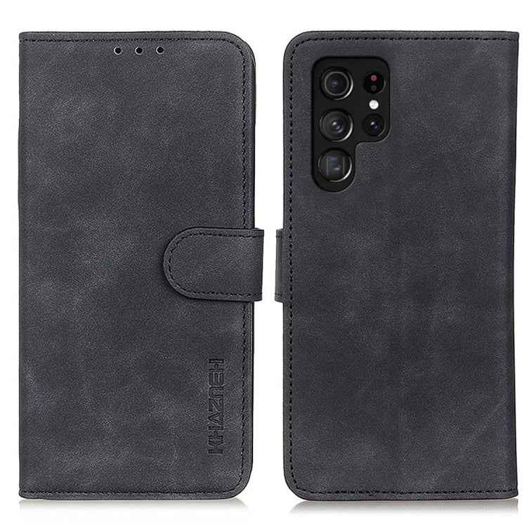KHAZNEH Retro Texture Horizontal Flip Leather Phone Case