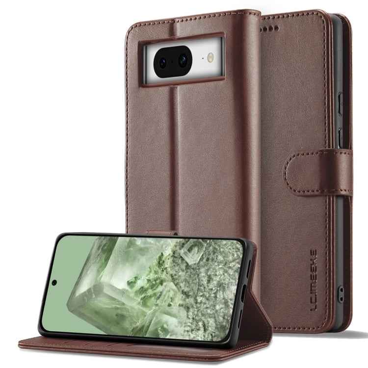 LC.IMEEKE Calf Texture Flip Leather Phone Case