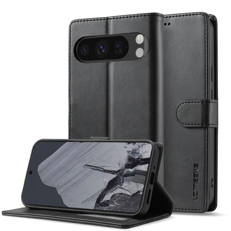 LC.IMEEKE Calf Texture Flip Leather Phone Case