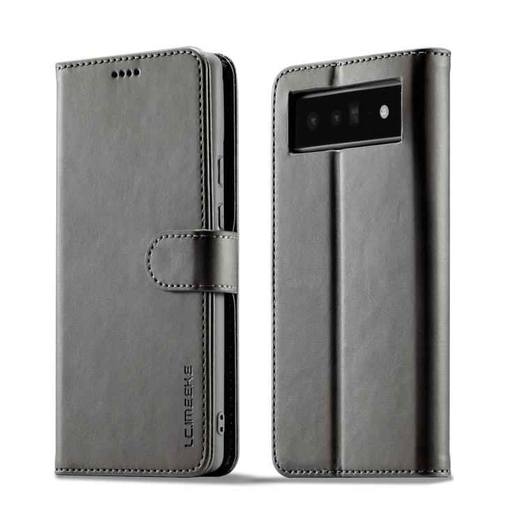 LC.IMEEKE Calf Texture Flip Leather Phone Case, For Google Pixel 6a