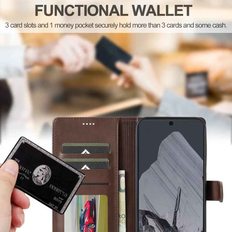 LC.IMEEKE Calf Texture Flip Leather Phone Case