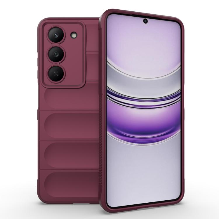 Magic Shield TPU + Flannel Phone Case, For Realme V60 Pro / 14x 5G Global, For Realme GT 7 Pro 5G, For Realme P2 Pro 5G Global, For Realme 13 Pro 5G Global