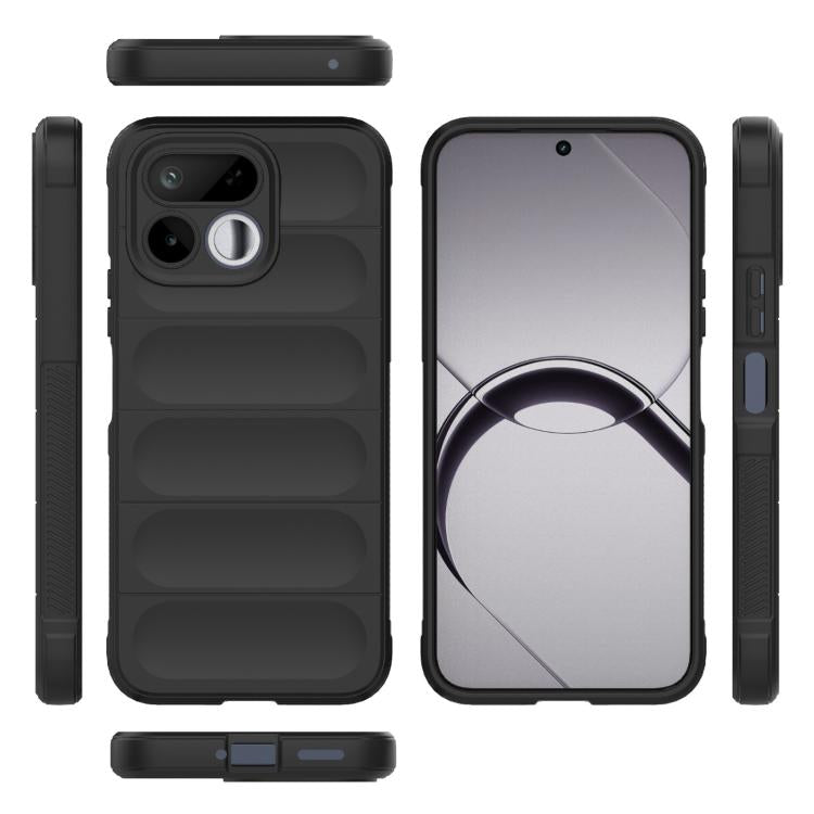 Magic Shield TPU + Flannel Phone Case, For Realme 16T 5G Global, For Realme P4 Power 5G India, For Realme C83 5G India, For Realme 16 5G Global