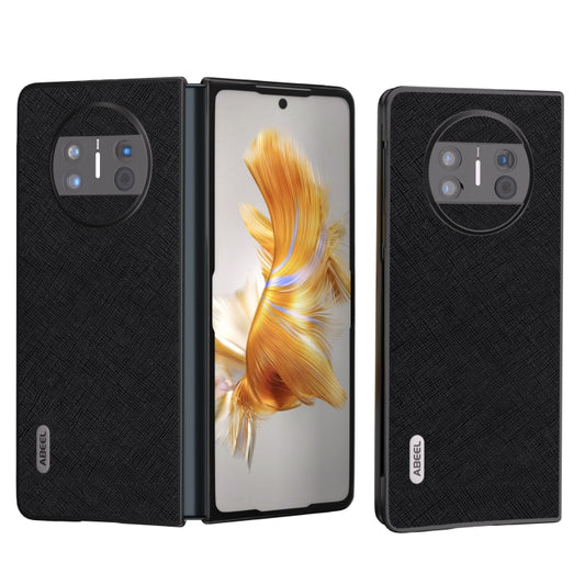 ABEEL Litchi Texture Genuine Leather Phone Case