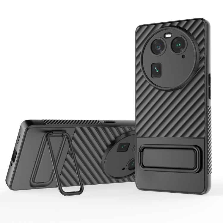 Wavy Texture TPU Phone Case with Lens Film, For OPPO Find X6 5G