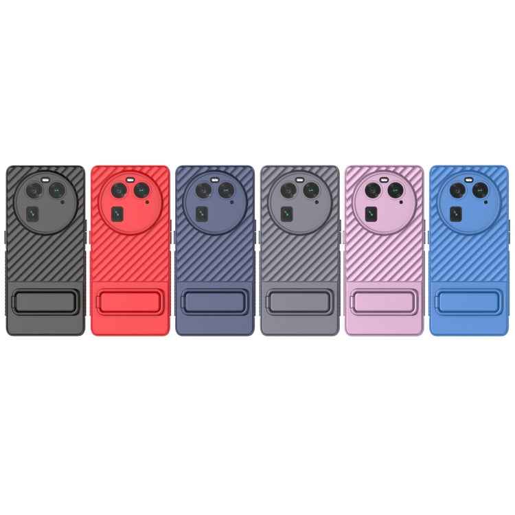 Wavy Texture TPU Phone Case with Lens Film, For OPPO Find X6 5G