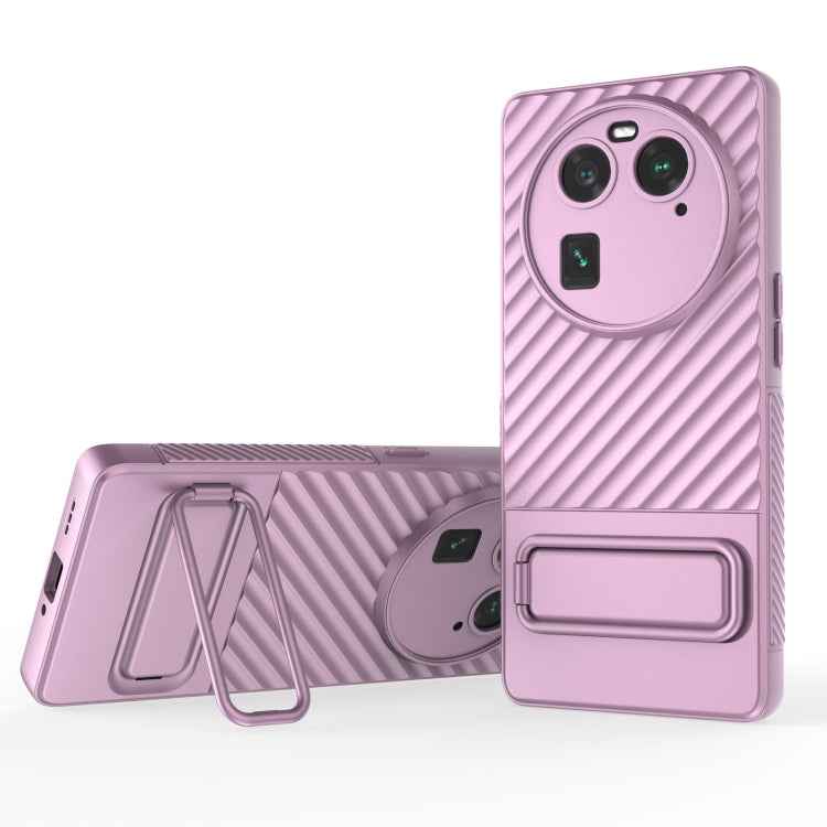 Wavy Texture TPU Phone Case with Lens Film, For OPPO Find X6 5G