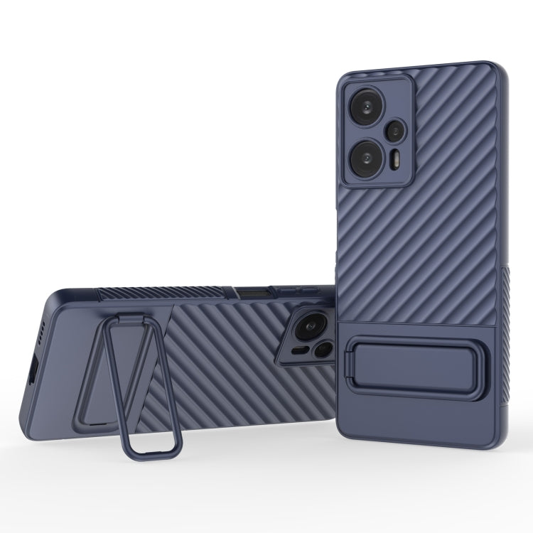 Wavy Texture TPU Phone Case with Lens Film, For Xiaomi Poco F5, For Xiaomi Redmi Note 11, For Xiaomi Redmi Note 11S, For Xiaomi Redmi Note 12 Turbo