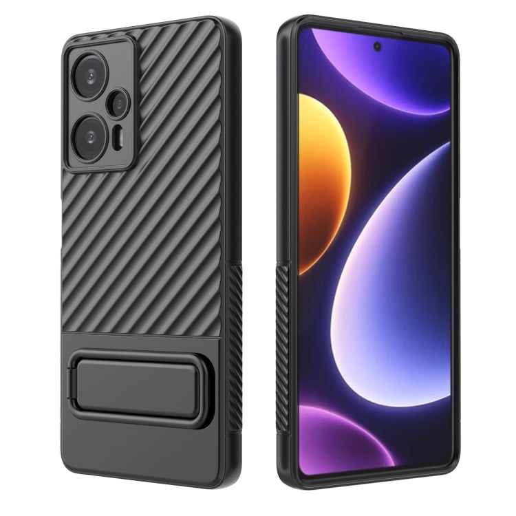 Wavy Texture TPU Phone Case with Lens Film, For Xiaomi Poco F5, For Xiaomi Redmi Note 11, For Xiaomi Redmi Note 11S, For Xiaomi Redmi Note 12 Turbo