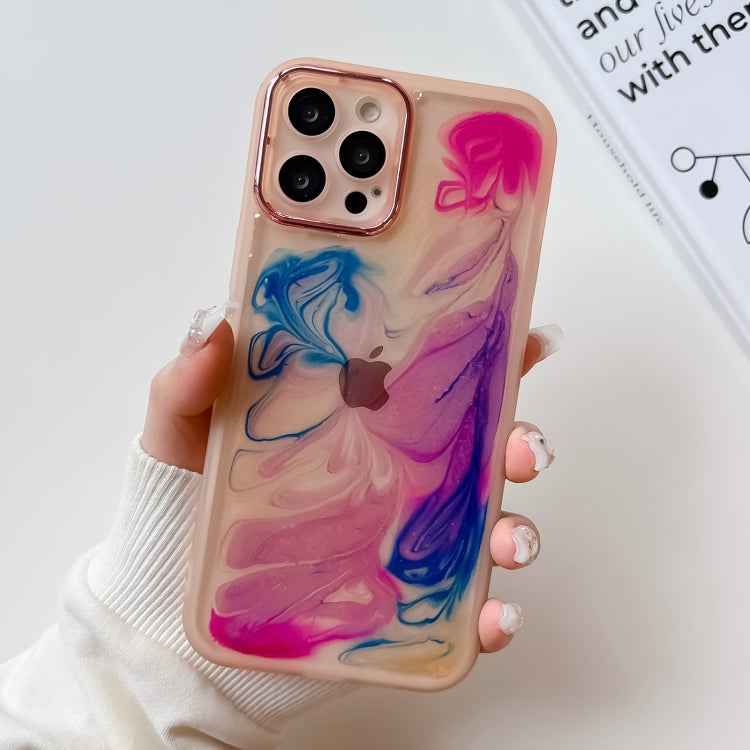 Oil Painting Electroplating TPU Phone Case, For iPhone 12 Pro Max, For iPhone 11 Pro, For iPhone 11 Pro Max, For iPhone SE 2022/2020 / 8 / 7, For iPhone 8 Plus / 7 Plus, For iPhone X / XS, For iPhone XS Max, For iPhone XR