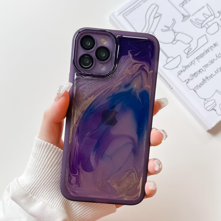 Oil Painting Electroplating TPU Phone Case, For iPhone 12 Pro Max, For iPhone 11 Pro, For iPhone 11 Pro Max, For iPhone SE 2022/2020 / 8 / 7, For iPhone 8 Plus / 7 Plus, For iPhone X / XS, For iPhone XS Max, For iPhone XR