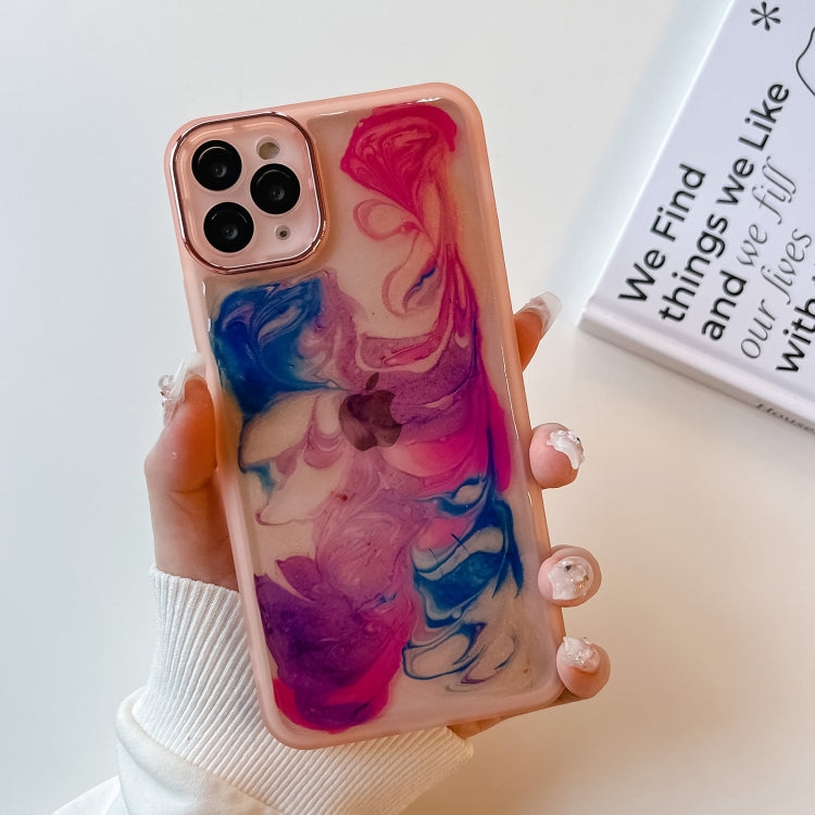Oil Painting Electroplating TPU Phone Case, For iPhone 12 Pro Max, For iPhone 11 Pro, For iPhone 11 Pro Max, For iPhone SE 2022/2020 / 8 / 7, For iPhone 8 Plus / 7 Plus, For iPhone X / XS, For iPhone XS Max, For iPhone XR