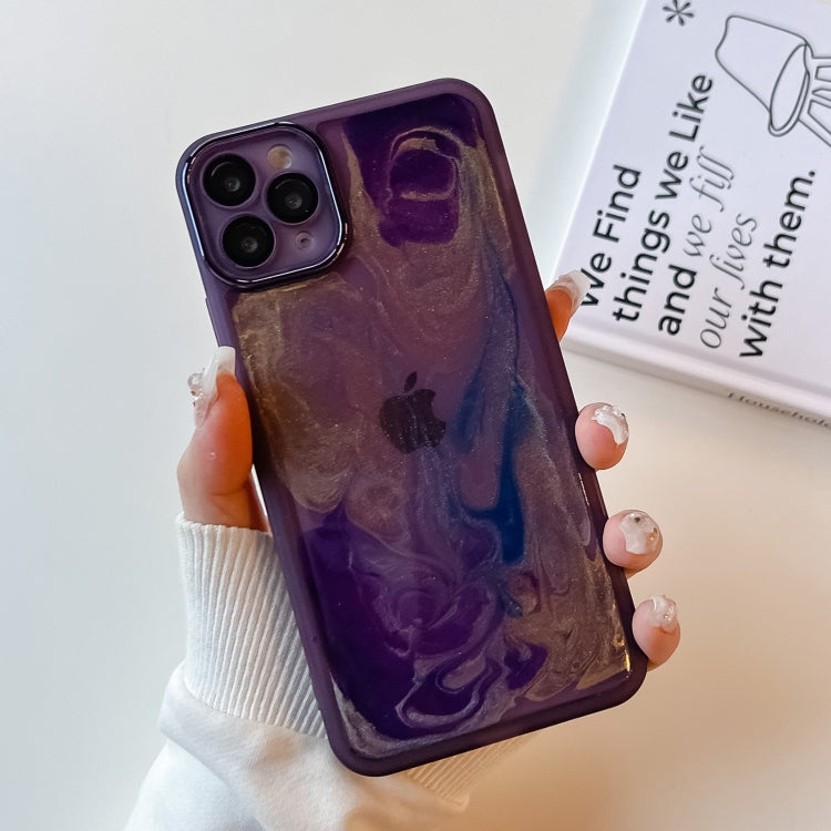 Oil Painting Electroplating TPU Phone Case, For iPhone 12 Pro Max, For iPhone 11 Pro, For iPhone 11 Pro Max, For iPhone SE 2022/2020 / 8 / 7, For iPhone 8 Plus / 7 Plus, For iPhone X / XS, For iPhone XS Max, For iPhone XR