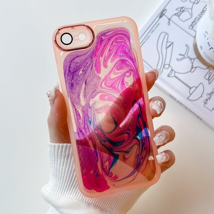 Oil Painting Electroplating TPU Phone Case, For iPhone 12 Pro Max, For iPhone 11 Pro, For iPhone 11 Pro Max, For iPhone SE 2022/2020 / 8 / 7, For iPhone 8 Plus / 7 Plus, For iPhone X / XS, For iPhone XS Max, For iPhone XR