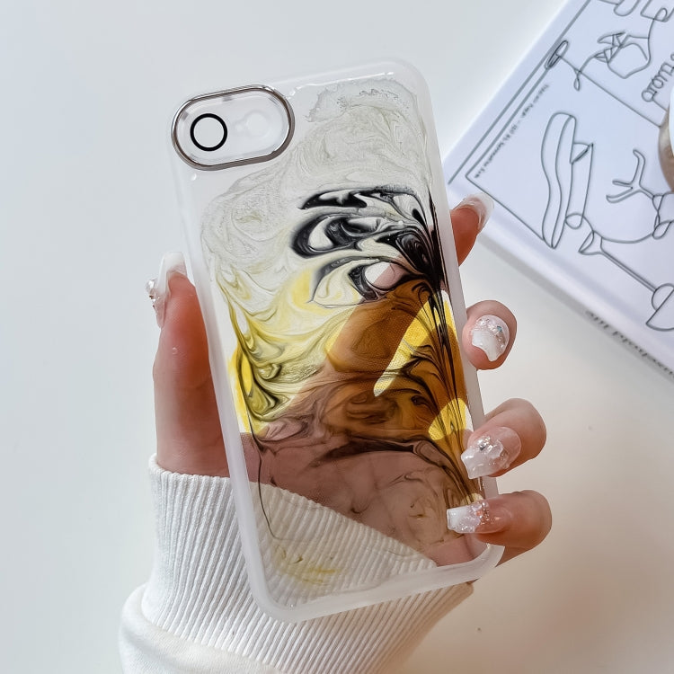 Oil Painting Electroplating TPU Phone Case, For iPhone 12 Pro Max, For iPhone 11 Pro, For iPhone 11 Pro Max, For iPhone SE 2022/2020 / 8 / 7, For iPhone 8 Plus / 7 Plus, For iPhone X / XS, For iPhone XS Max, For iPhone XR
