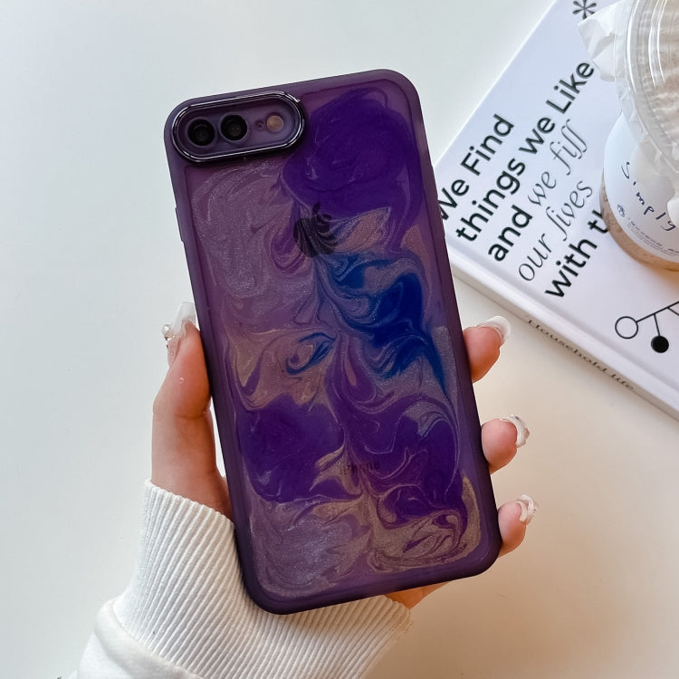Oil Painting Electroplating TPU Phone Case, For iPhone 12 Pro Max, For iPhone 11 Pro, For iPhone 11 Pro Max, For iPhone SE 2022/2020 / 8 / 7, For iPhone 8 Plus / 7 Plus, For iPhone X / XS, For iPhone XS Max, For iPhone XR