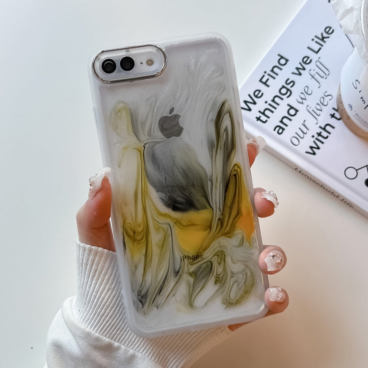 Oil Painting Electroplating TPU Phone Case, For iPhone 12 Pro Max, For iPhone 11 Pro, For iPhone 11 Pro Max, For iPhone SE 2022/2020 / 8 / 7, For iPhone 8 Plus / 7 Plus, For iPhone X / XS, For iPhone XS Max, For iPhone XR