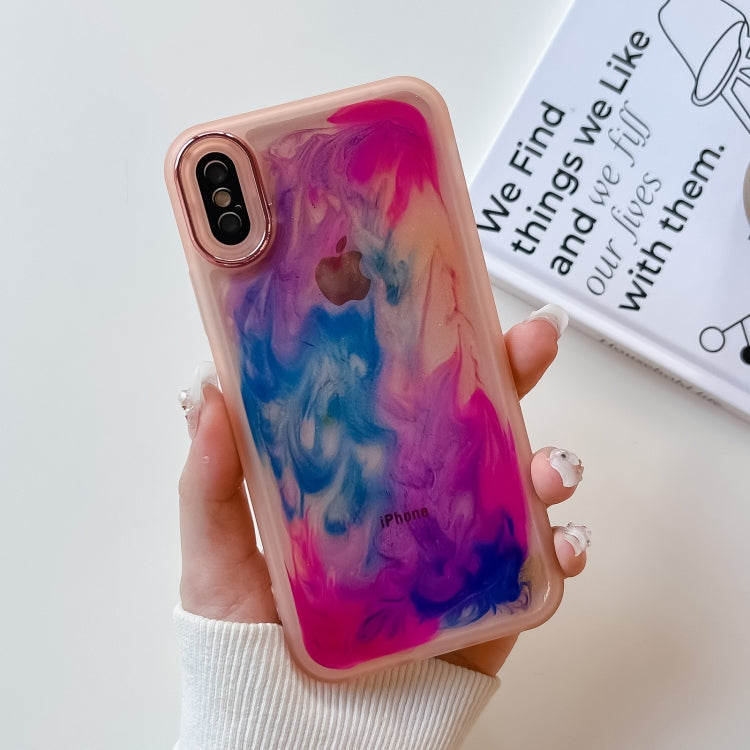 Oil Painting Electroplating TPU Phone Case, For iPhone 12 Pro Max, For iPhone 11 Pro, For iPhone 11 Pro Max, For iPhone SE 2022/2020 / 8 / 7, For iPhone 8 Plus / 7 Plus, For iPhone X / XS, For iPhone XS Max, For iPhone XR