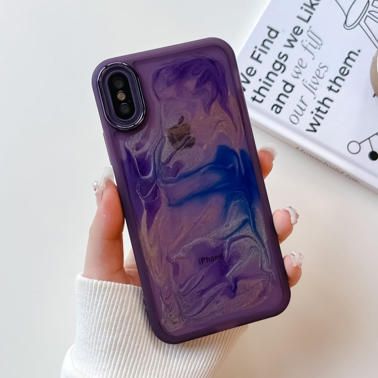 Oil Painting Electroplating TPU Phone Case, For iPhone 12 Pro Max, For iPhone 11 Pro, For iPhone 11 Pro Max, For iPhone SE 2022/2020 / 8 / 7, For iPhone 8 Plus / 7 Plus, For iPhone X / XS, For iPhone XS Max, For iPhone XR