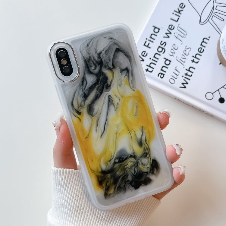 Oil Painting Electroplating TPU Phone Case, For iPhone 12 Pro Max, For iPhone 11 Pro, For iPhone 11 Pro Max, For iPhone SE 2022/2020 / 8 / 7, For iPhone 8 Plus / 7 Plus, For iPhone X / XS, For iPhone XS Max, For iPhone XR