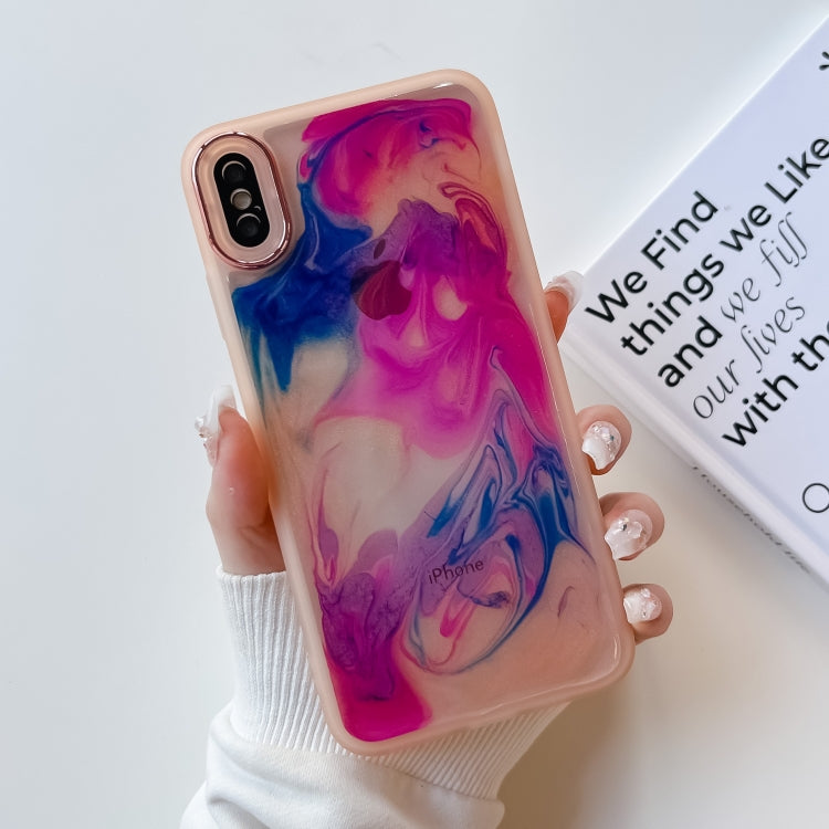 Oil Painting Electroplating TPU Phone Case, For iPhone 12 Pro Max, For iPhone 11 Pro, For iPhone 11 Pro Max, For iPhone SE 2022/2020 / 8 / 7, For iPhone 8 Plus / 7 Plus, For iPhone X / XS, For iPhone XS Max, For iPhone XR