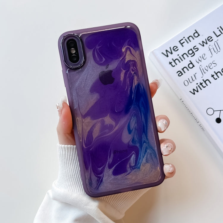 Oil Painting Electroplating TPU Phone Case, For iPhone 12 Pro Max, For iPhone 11 Pro, For iPhone 11 Pro Max, For iPhone SE 2022/2020 / 8 / 7, For iPhone 8 Plus / 7 Plus, For iPhone X / XS, For iPhone XS Max, For iPhone XR