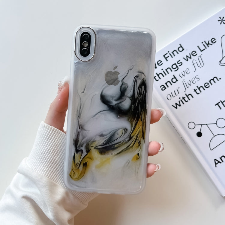 Oil Painting Electroplating TPU Phone Case, For iPhone 12 Pro Max, For iPhone 11 Pro, For iPhone 11 Pro Max, For iPhone SE 2022/2020 / 8 / 7, For iPhone 8 Plus / 7 Plus, For iPhone X / XS, For iPhone XS Max, For iPhone XR
