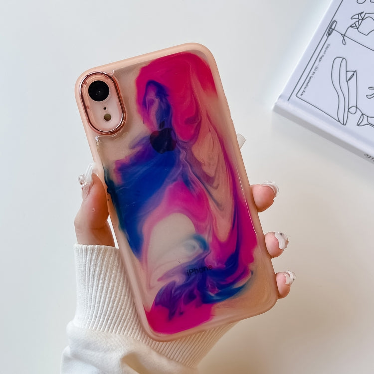 Oil Painting Electroplating TPU Phone Case, For iPhone 12 Pro Max, For iPhone 11 Pro, For iPhone 11 Pro Max, For iPhone SE 2022/2020 / 8 / 7, For iPhone 8 Plus / 7 Plus, For iPhone X / XS, For iPhone XS Max, For iPhone XR