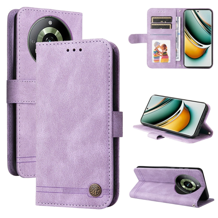 Skin Feel Life Tree Metal Button Leather Phone Case, For Realme 12 Pro+, For Realme C67 4G Global, For Realme C67 5G / 11 5G Taiwan Version, For Realme 11 4G Global, For Realme C53 / Narzo N53, For Realme 11, For Realme 11 Pro / 11 Pro+, For Realme C65...