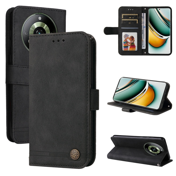 Skin Feel Life Tree Metal Button Leather Phone Case, For Realme 12 Pro+, For Realme C67 4G Global, For Realme C67 5G / 11 5G Taiwan Version, For Realme 11 4G Global, For Realme C53 / Narzo N53, For Realme 11, For Realme 11 Pro / 11 Pro+, For Realme C65...