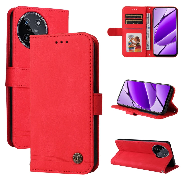 Skin Feel Life Tree Metal Button Leather Phone Case, For Realme 12 Pro+, For Realme C67 4G Global, For Realme C67 5G / 11 5G Taiwan Version, For Realme 11 4G Global, For Realme C53 / Narzo N53, For Realme 11, For Realme 11 Pro / 11 Pro+, For Realme C65...