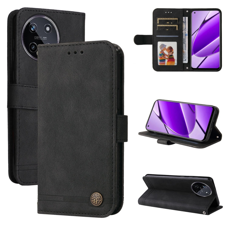 Skin Feel Life Tree Metal Button Leather Phone Case, For Realme 12 Pro+, For Realme C67 4G Global, For Realme C67 5G / 11 5G Taiwan Version, For Realme 11 4G Global, For Realme C53 / Narzo N53, For Realme 11, For Realme 11 Pro / 11 Pro+, For Realme C65...