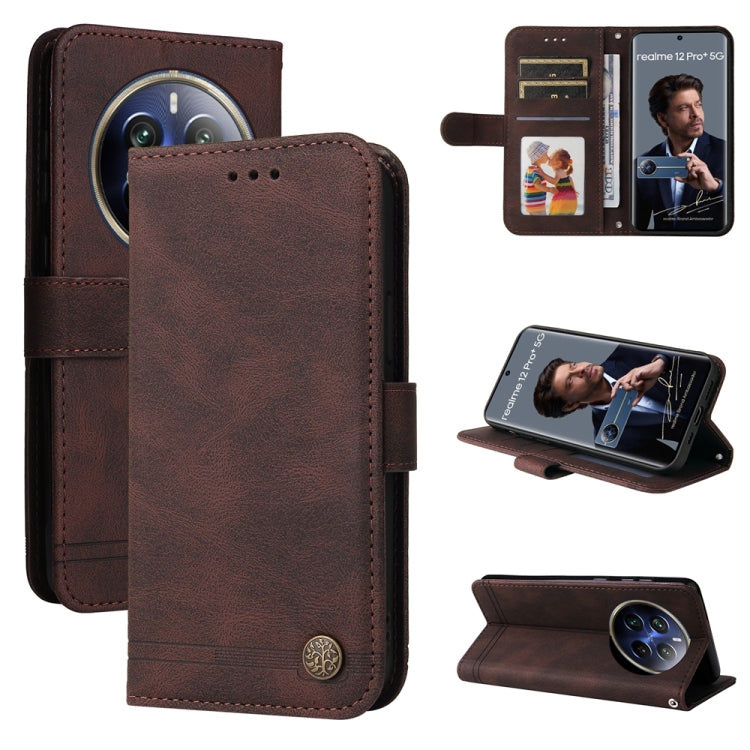 Skin Feel Life Tree Metal Button Leather Phone Case, For Realme 12 Pro+, For Realme C67 4G Global, For Realme C67 5G / 11 5G Taiwan Version, For Realme 11 4G Global, For Realme C53 / Narzo N53, For Realme 11, For Realme 11 Pro / 11 Pro+, For Realme C65...