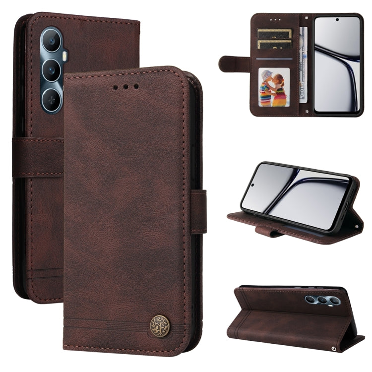 Skin Feel Life Tree Metal Button Leather Phone Case, For Realme 12 Pro+, For Realme C67 4G Global, For Realme C67 5G / 11 5G Taiwan Version, For Realme 11 4G Global, For Realme C53 / Narzo N53, For Realme 11, For Realme 11 Pro / 11 Pro+, For Realme C65...