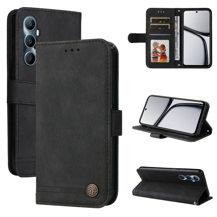 Skin Feel Life Tree Metal Button Leather Phone Case, For Realme 12 Pro+, For Realme C67 4G Global, For Realme C67 5G / 11 5G Taiwan Version, For Realme 11 4G Global, For Realme C53 / Narzo N53, For Realme 11, For Realme 11 Pro / 11 Pro+, For Realme C65...